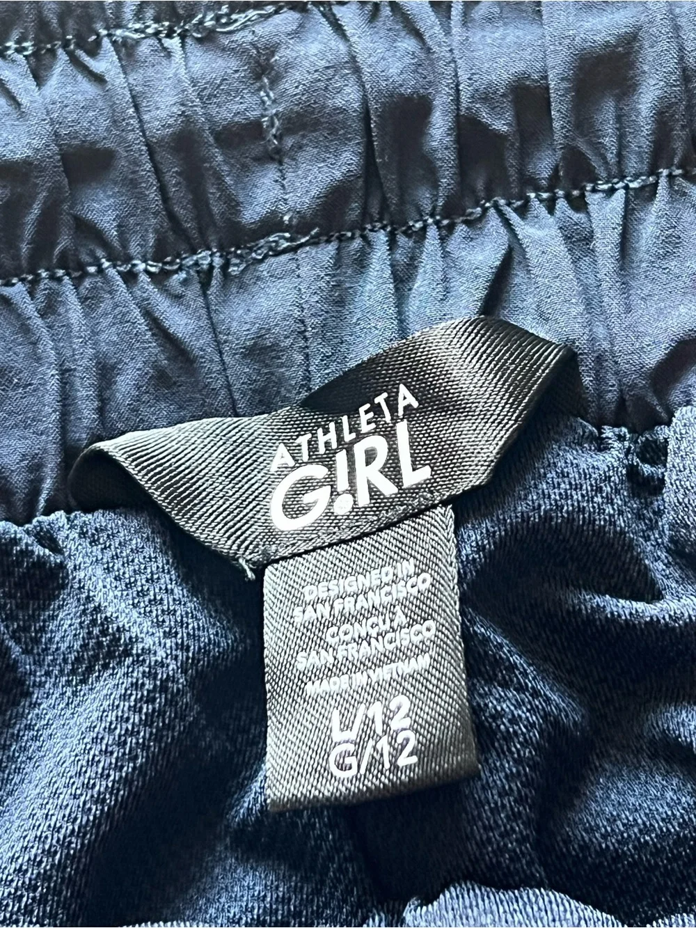 Athleta Girl Run Free Cargo Jogger Navy Size L/12